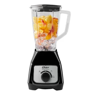 Licuadora Oster® con vaso de plástico y control de perilla BLSTKAPBRD