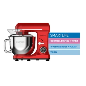 Batidora Planetaria Digital Smartlife SB0037 1100W Roja