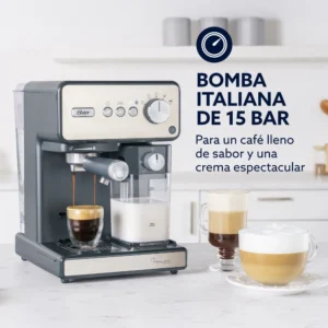 Cafetera Oster® Automática de Espresso PrimaLatte Acero Inox BVSTEM6604SS - Image 4
