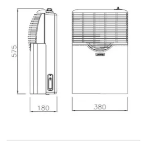 Calefactor a gas Longvie sin salida Convector Eca3 3200 Kcal Convección Color Tiza - Image 2