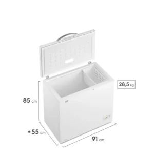 Freezer horizontal Gafa 200L Blanco Función Turbo FGHF200B-M - Image 3