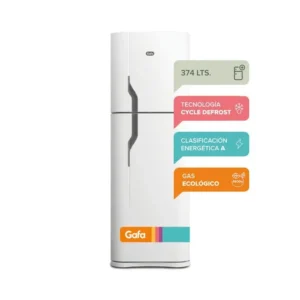 Heladera con freezer Gafa HGF388AFB Blanca 374lts