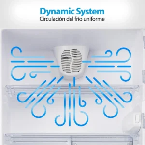 Heladera Kohinoor con Freezer Arriba 413 L. Color Blanco KHD43/7 - Image 5