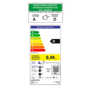 Lavarropas Smartlife Carga Frontal 6kg Slim Design - SL-WMU061000W - Image 10