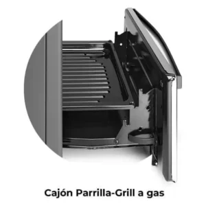 Cocina Longvie13331gf 56cm Grafito Cajón Parrilla - Image 6