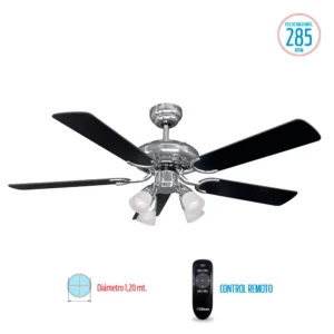 Ventilador De techo Liliana con luz  Motor con doble rodamiento blindado VTHM415R
