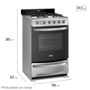 Cocina a Gas Gafa - CGX56 Inox - Image 4