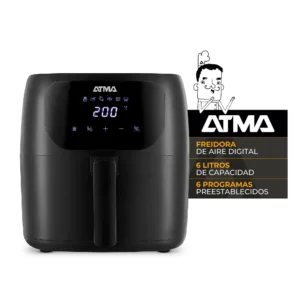 Freidora de Aire Panel Digital 6 Programas 6.5 L Negra Atma - 94FR60ARBP - Image 7