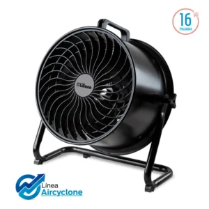 Turboventilador  Liliana AirCyclone 16" Piso/Pared/Techo Negro - VTHD16N