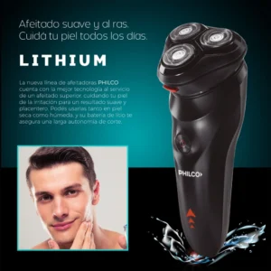 Afeitadora Philco Electric Shaver Lithium Cabezal Flotante - 94AE5105PP - Image 5