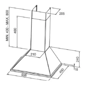 Campana Extractor Spar Prima 60cm Acero - 60 AC 5941-402 - Image 2