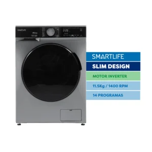 Lavarropas Smartlife Carga Frontal SL-WMI1151400W Inverter 11.5KG Gris - Image 1