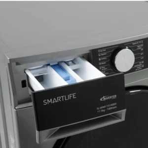 Lavarropas Smartlife Carga Frontal SL-WMI1151400W Inverter 11.5KG Gris - Image 2