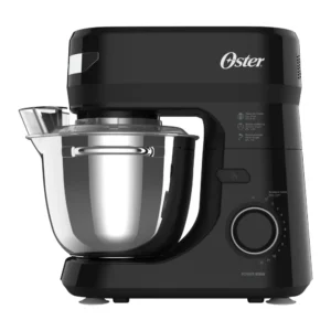 Batidora Planetaria Oster® 12 velocidades, Tazón de Acero Inoxidable, Capacidad de 4 lt, Incluye 4 Accesorios, 850 W, Negro, FPSTSMPL2B