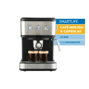 Cafetera Smartlife Expreso 2 en 1 con 20 Bar SL-EC8501