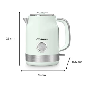 Pava Eléctrica C/reloj Termómetro verde 1,7lts Lüsqtoff - Image 4