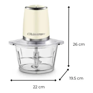 Picadora De Lusqtoff 600w 2000 Ml Lq-ch090 Crema - Image 3