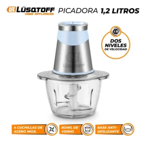 Picadora De Lusqtoff Procesadora 500w 1200ml Bowl De Vidrio - LQ-CH080 - Image 2