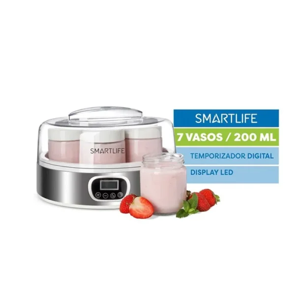 Yogurtera Smartlife SL-YM2305 1.4 Litros 7 Frascos de Vidrio - 4