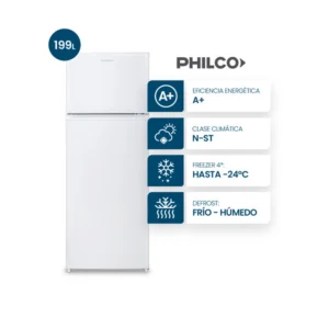 Heladera Philco Top Mount Cíclica 199L Blanca - PHCT225B - Image 1