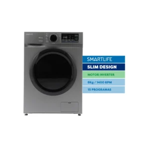 Lavarropas Smartlife Carga Frontal - SL-WMI081400G Inverter 8kg Gris - Image 1