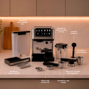 Cafetera Smartlife expreso digital lechera SL-ECDM5406N - Image 3