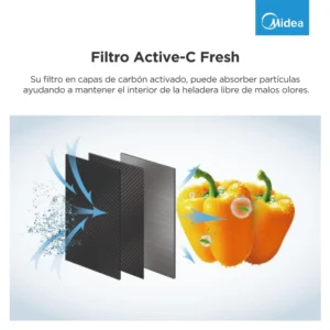 Heladera Midea No Frost Inverter 266L Inox - MDRT385MTF46AD - Image 11