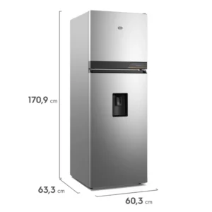 Heladera Gafa No Frost Inverter 348L con Dispenser Plata HGNW340P