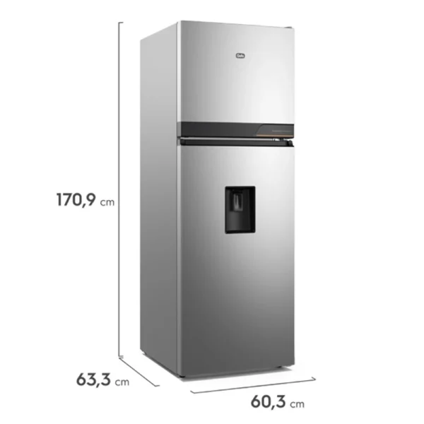 Heladera Gafa No Frost Inverter 348L con Dispenser Plata HGNW340P