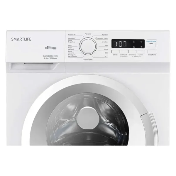 Lavarropas Smartlife Carga Frontal SL-WM26I0651200W Inverter 6.5kg Blanco