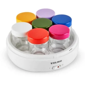 Yogurtera Yelmo YG-1700 con frascos de colores