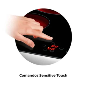 Anafe Vitrocerámico Longvie 2 Zonas Sensitive Touch Negro 30 cm – AVST330K
