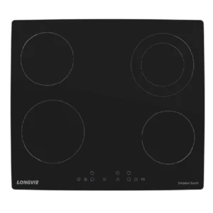 Anafe Vitrocerámico Longvie 4 Zonas con Zona Dual y Timer Sensitive Touch Negro 58 cm – AVST460K