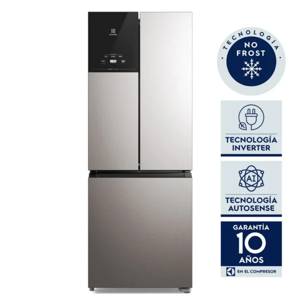 Heladera Electrolux Multidoor No Frost Inverter 523L Gris IM7S